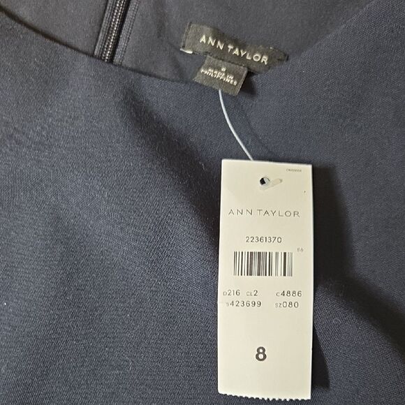 Ann Taylor Navy Sleeveless Midi Dress - Picture 2 of 9